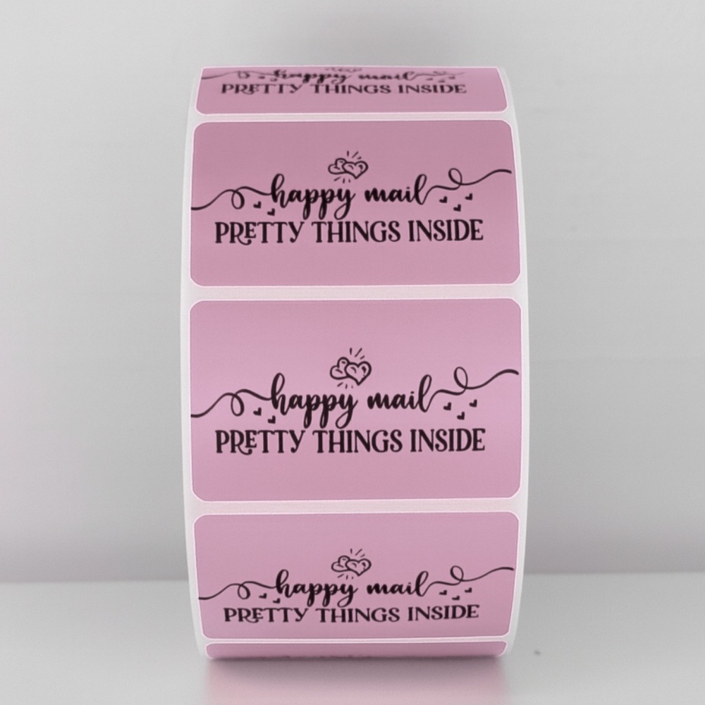 Happy Mail Stickers | Pretty Things Inside Labels | Cute Packaging stickers